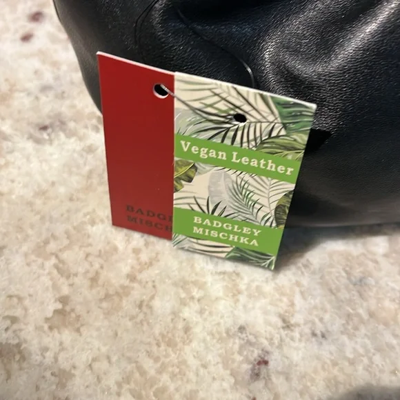 Badgley Mischa Vegan Leather frame clutch. Black - Picture 3 of 11